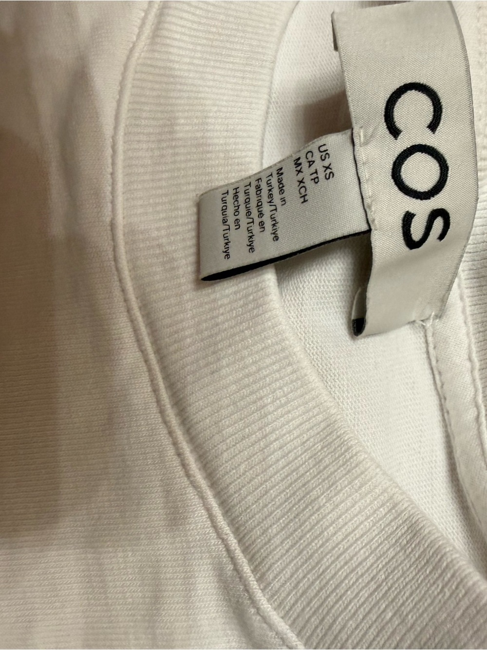 COS Kids White Sweatpants - Ribbed Waistband